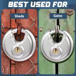 16 Stainless Steel Keyed Padlocks with Same Key