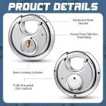 16 Stainless Steel Keyed Padlocks with Same Key