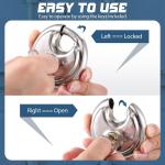 16 Stainless Steel Keyed Padlocks with Same Key