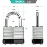 Set of 12 Keyed Alike Nickel Padlocks