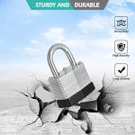 Set of 12 Keyed Alike Nickel Padlocks