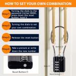 SEPOX® 4 Digit Resettable Combination Lock Set