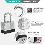 Set of 12 Keyed Alike Nickel Padlocks