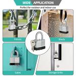 Set of 12 Keyed Alike Nickel Padlocks