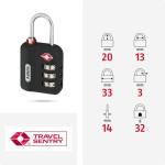 ABUS TSA 147TSA/30 3-Digit Luggage Lock