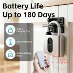 OKLOK Fingerprint Smart Padlock with Remote Access