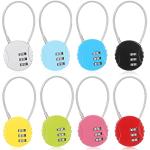 Moxweyeni Waterproof 3-Digit Combo Padlock 8-Pack