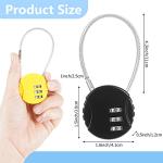 Moxweyeni Waterproof 3-Digit Combo Padlock 8-Pack