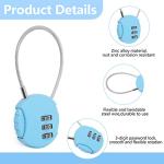 Moxweyeni Waterproof 3-Digit Combo Padlock 8-Pack