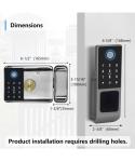 Smart Double-Sided Wifi Fingerprint Lock for Gates