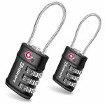 TSA Approved Combo Luggage Locks – 2 Pack