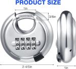 10 Pack of 4 Digit Stainless Steel Combination Locks