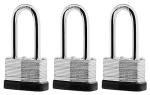 SafiSwords Set of 3 Heavy-Duty Keyed Padlocks