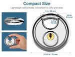 Puroma Stainless Steel Discus Lock with Key