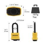 CINCINNO Weatherproof Laminated Steel Padlocks - 4 Pack