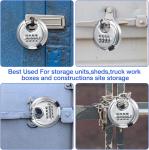 10 Pack of 4 Digit Stainless Steel Combination Locks
