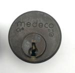 Medeco 1-1/8" Mortise Lock Cylinders Set of 2