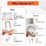 Locilot 6-Pack Keyed Alike Solid Padlocks