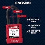 ABUS 10-Pack Safety Padlock Set - Keyed Different