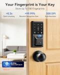 S12 Smart Front Door Lock with Round Handle