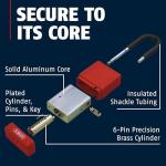 ABUS 10-Pack Safety Padlock Set - Keyed Different