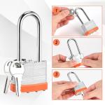 Locilot 6-Pack Keyed Alike Solid Padlocks
