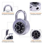 DAERDUO 50mm Keyless Combination Padlock Black