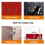 DAERDUO 50mm Keyless Combination Padlock Black