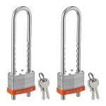 WULALACK 2" Adjustable Steel Keyed Padlock