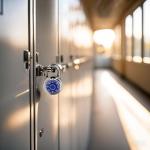 Unpickable Blue Combination Padlock for Lockers