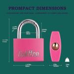 Guliffen Aluminum Locker Locks with Keys - 2 Pack