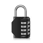 SUTOUG Waterproof 4-Digit Combination Lock - Black