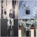 SUTOUG Waterproof 4-Digit Combination Lock - Black