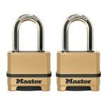 Weatherproof Resettable Combination Padlocks - 2 Pack