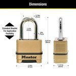 Weatherproof Resettable Combination Padlocks - 2 Pack