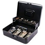 Combination Lock Money Box with Cash Tray