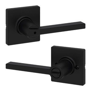 Kwikset Casey Privacy Lock - Sleek Black Finish