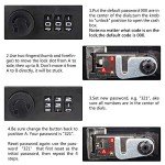 Combination Lock Money Box with Cash Tray