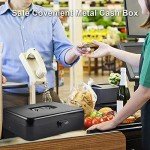 Combination Lock Money Box with Cash Tray