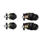 Cielsa Dawn Matte Black Door Lock Set