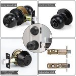Cielsa Dawn Matte Black Door Lock Set