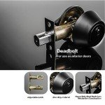 Cielsa Dawn Matte Black Door Lock Set