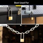 Brinks 40mm Solid Brass Keyed Padlock - 2-Pack
