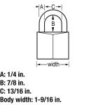 Master Lock 140Q Keyed-Alike Brass Padlocks, 4 Pack