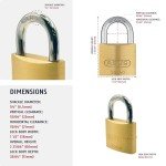 ABUS Solid Brass Keyed Padlock with 2 Keys