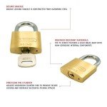 ABUS Solid Brass Keyed Padlock with 2 Keys