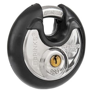 Brinks 80mm Stainless Steel Keyed Discus Lock