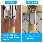 4 Pack Keyed Padlocks for Storage and Lockers