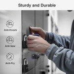 Puroma 2-Pack Keyed Padlocks with 3 Alike Keys