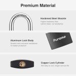 Puroma 2-Pack Keyed Padlocks with 3 Alike Keys